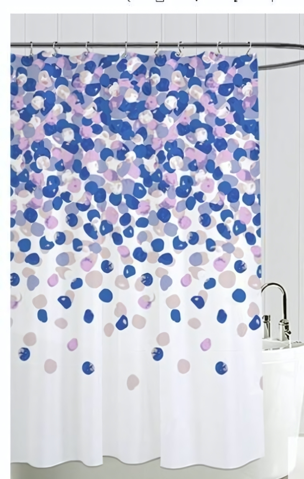 Штора для ванной EVA 180*180"Селфи» Элегия синяя