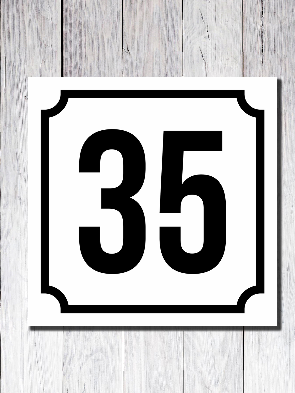 Табличка для дома ПВХ №3