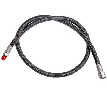 Шланг среднего давления FanDiver 3⁄8' в оплетке. 100 см. черный