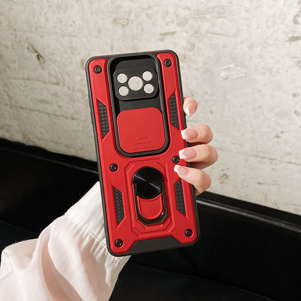 Чехол с кольцом Bumper Case для Xiaomi Poco X3 Pro / X3 NFC