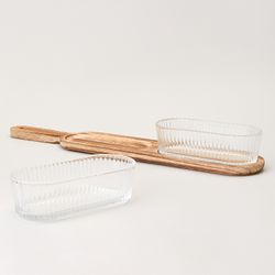 МЕНАЖНИЦА 2-Х СЕКЦИОННАЯ НА ДЕРЕВЯННОЙ ПОДСТАВКЕ400 МЛ