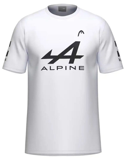 Мужская теннисная футболка Head Arturo Coello Sponsors - white