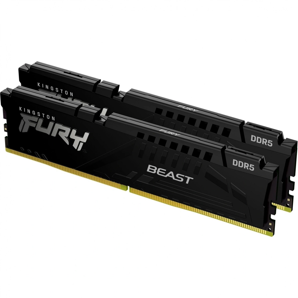 Память оперативная Kingston DDR5 2x32GB 5200MHz Fury Beast Black Expo RTL Gaming (KF552C40BB2K2-64)