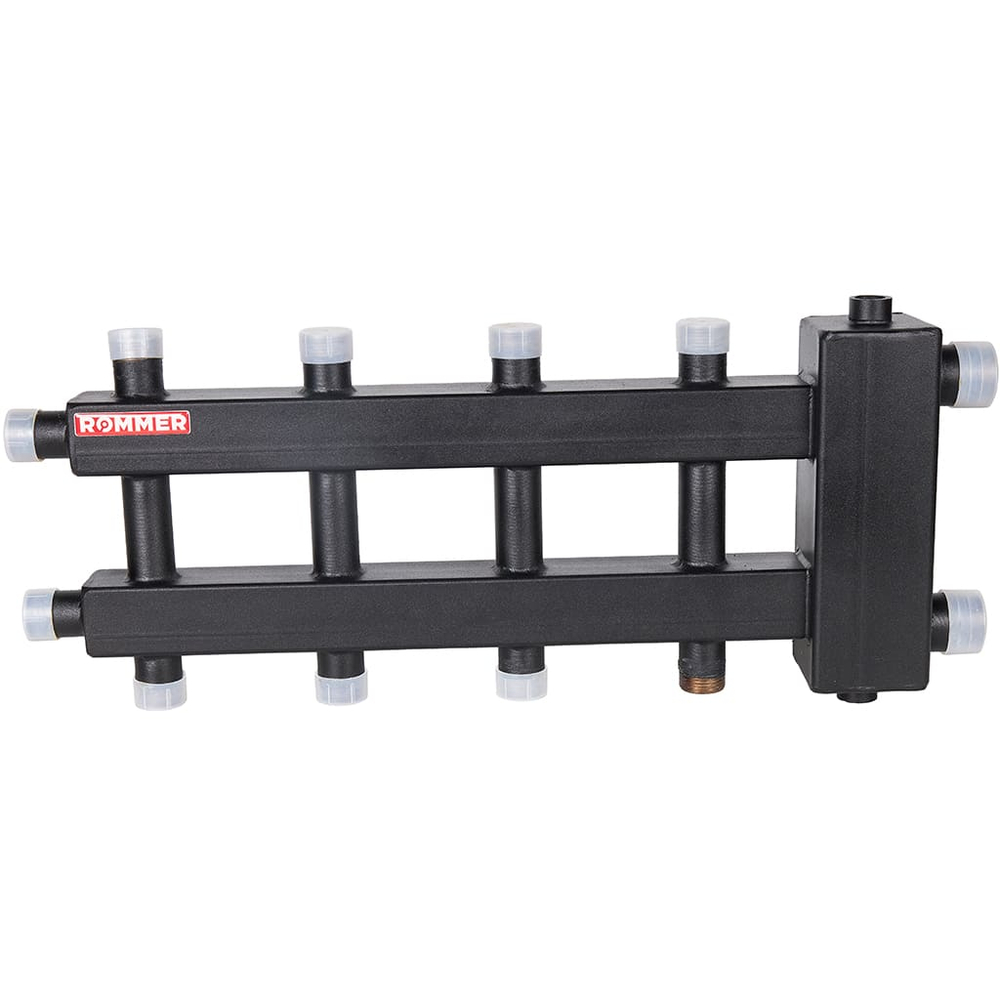 Коллектор с гидравлической стрелкой ROMMER - 1"1/4 НР на 2+2+1 контур 1" НР (до 60 кВт)