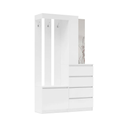 Прихожая Челси, Белый глянец холодный, Белый