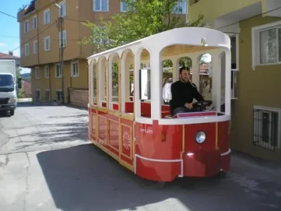 Детский Трамвай на электротяге