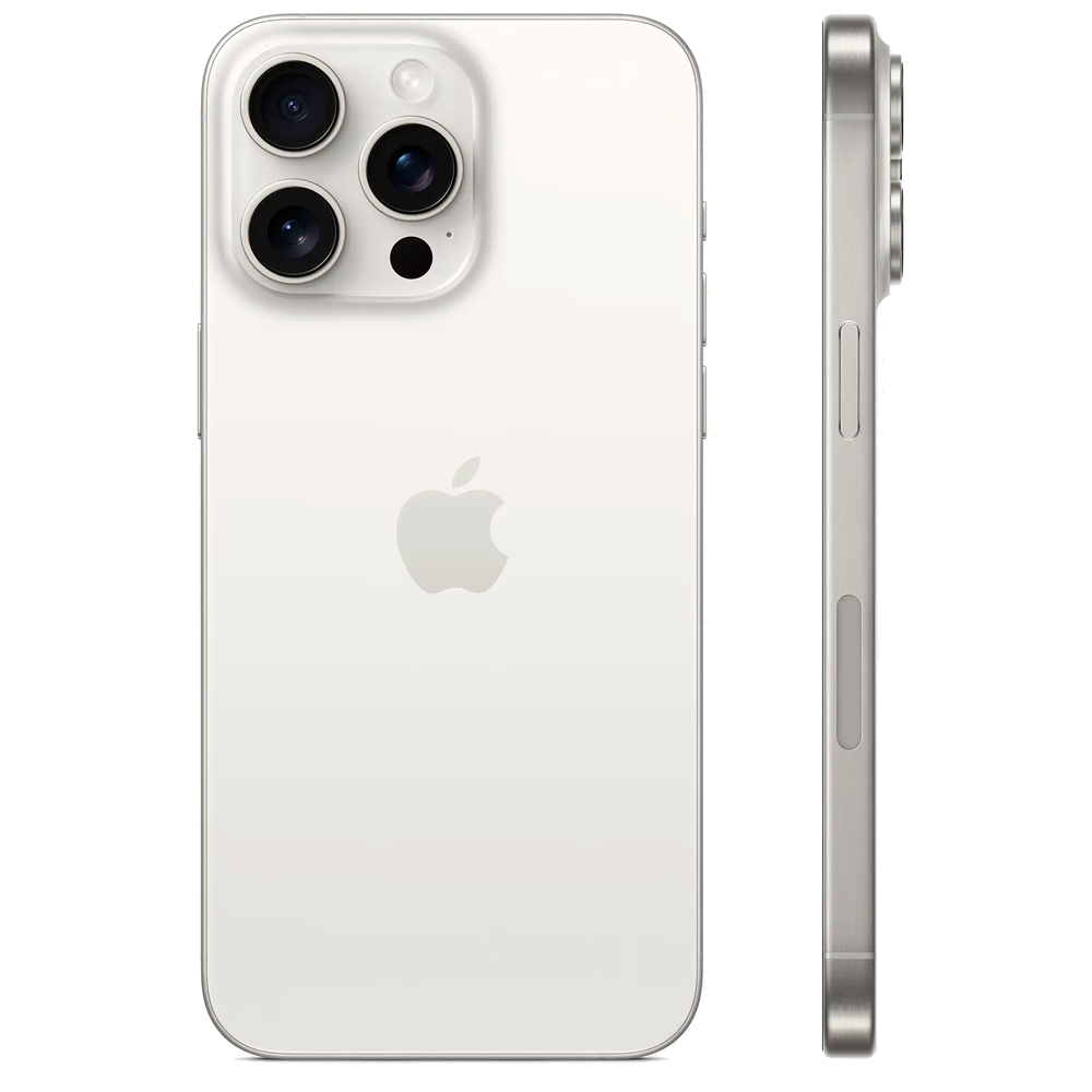 Смартфон Apple iPhone 15 Pro Max 1TB, White Titanium (Белый)
