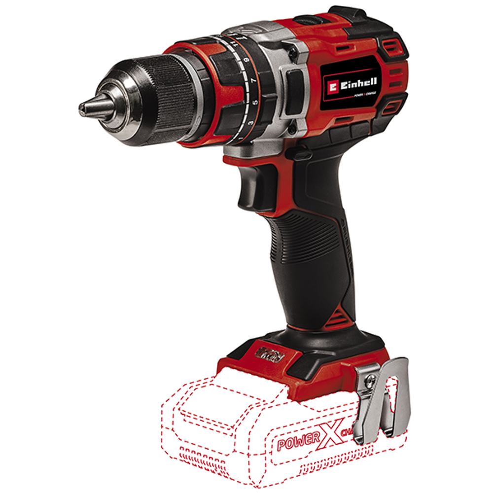 Дрель-шуруповерт 18V Einhell Profi PXC TE-CD 18/50 Li-i BL-Solo ударная б/щ 50Нм без АКБ и ЗУ