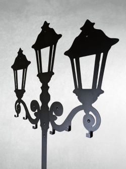 Вешалка настенная Фонарь на 8 крючков, металлическая