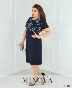 Платье 354-синий Minova