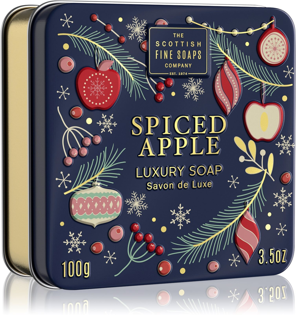 Scottish Fine Soaps Spiced Apple Luxury Soap - элитное мыло /  w puszcze 100  g  / GTIN 5016365042550