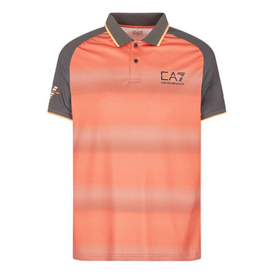 Мужское теннисное поло EA7 Polo Men - Red, Black