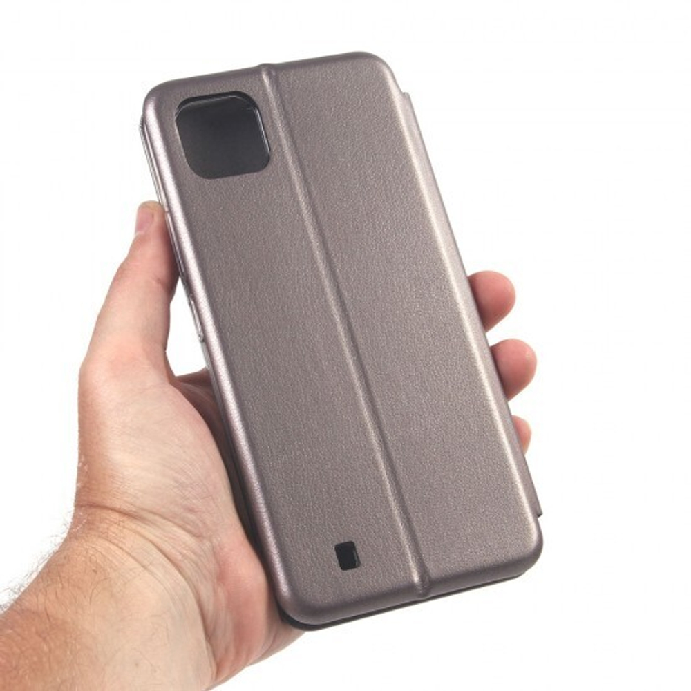 Чехол-книжка для Realme C20, 009805 Серый