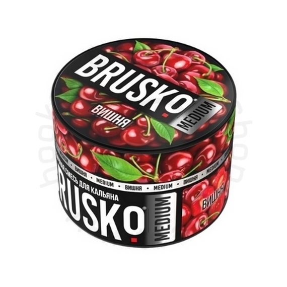 Бестабачная смесь для кальяна BRUSKO, 50 г, Вишня, Medium (M)