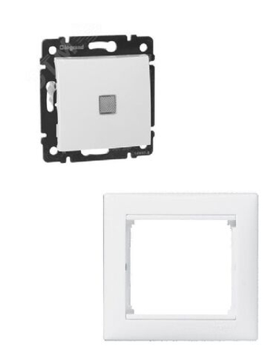 Legrand выключатель 4410 с рамкой 1 белый