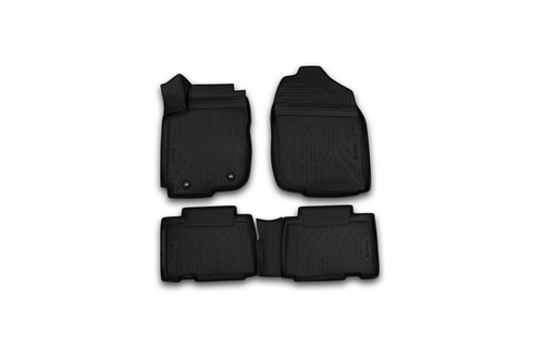 Коврики 3D в салон TOYOTA Rav 4, 2013-2015, 2015-, 4 шт. (полиуретан)  AFMTYT00007K