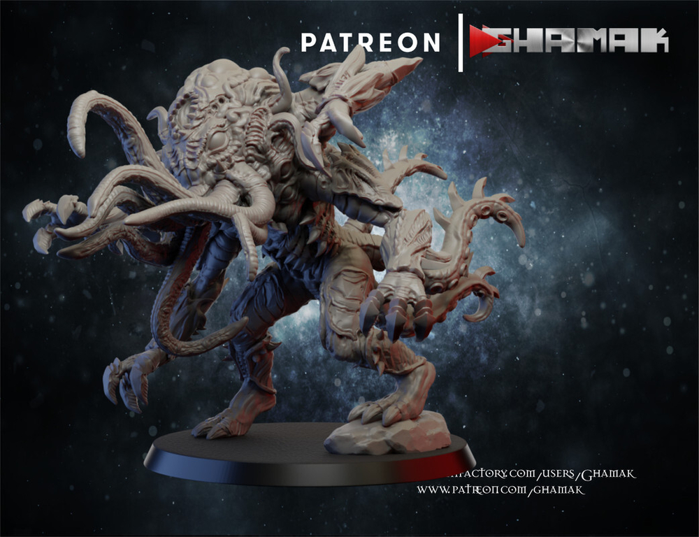 Grand Alliance Chaos Creatures of Chaos Отродье Хаоса №1 миниатюра для dnd, днд, pathfinder, фентези, Настольная игра, НРИ, Варгейм, РПГ