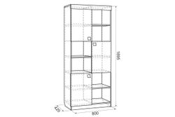 Детская "Энерджи" №2 (дуб сонома/белый), Мебельсон