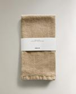 ZARA HOME КУХОННОЕ ПОЛОТЕНЦЕ ВАФЕЛЬНОЕ С ПОЛОСОЙ, ЖЕЛТЫЙ