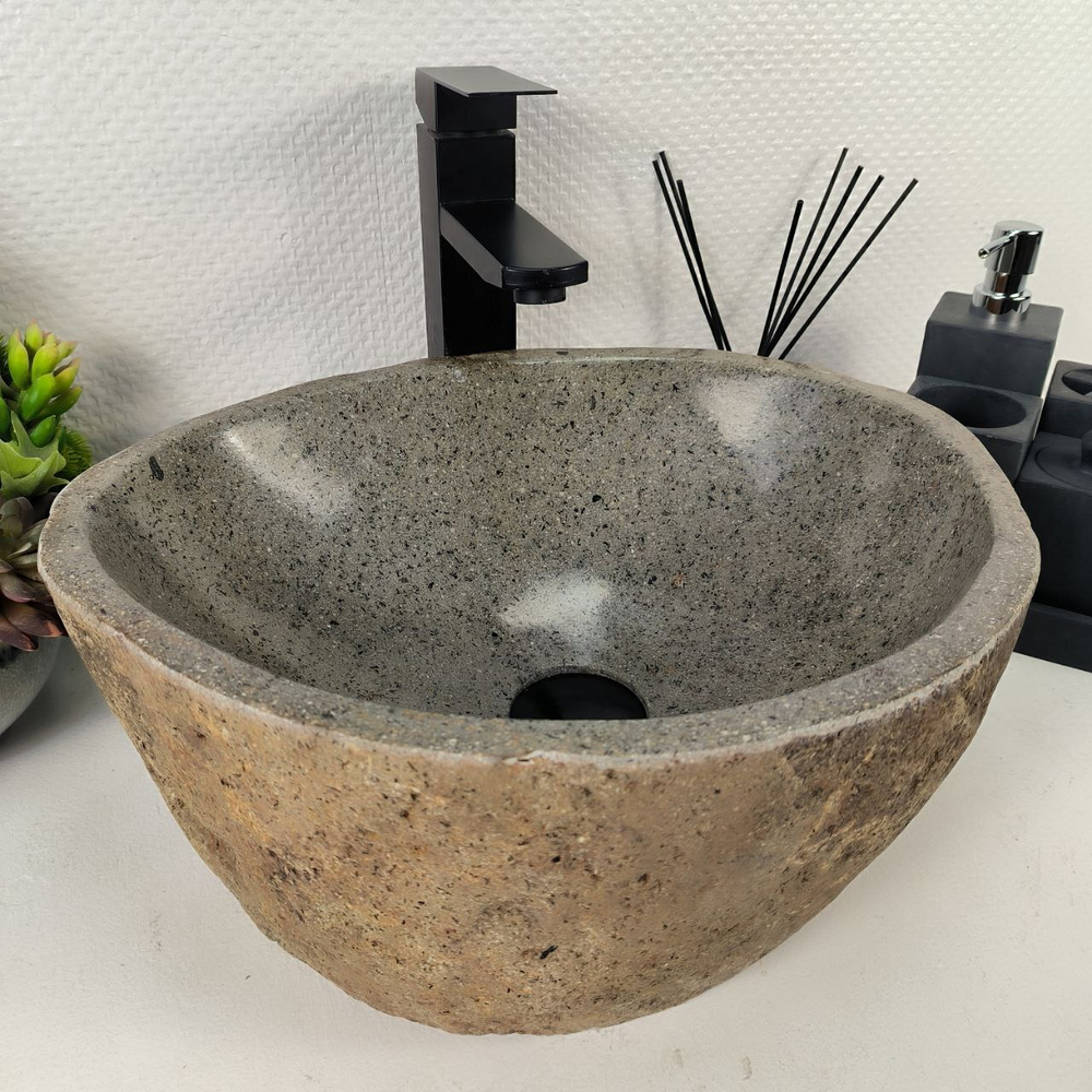 Раковина из речного камня RS-64939 42*34*15 0856