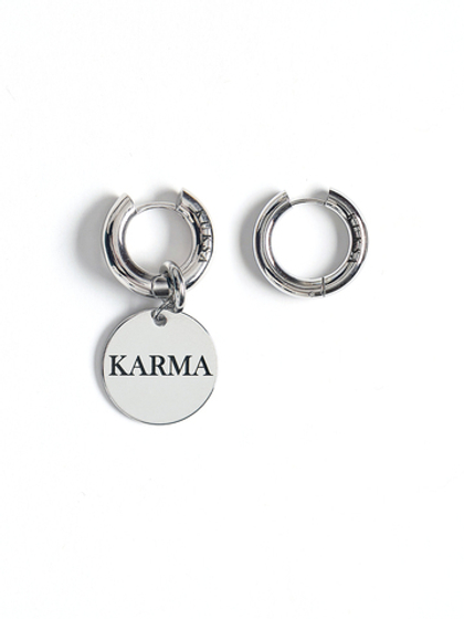 Серьги "Karma" Silver