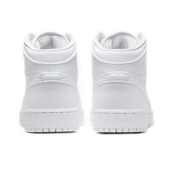 Женские Кроссовки Air Jordan 1 Mid 'Triple White' 554725‑130