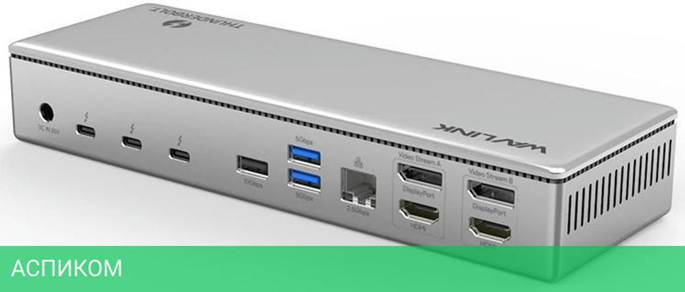 Док-станция Wavlink Thunderbolt 4 Quad Display (WL-UTD41 Pro)