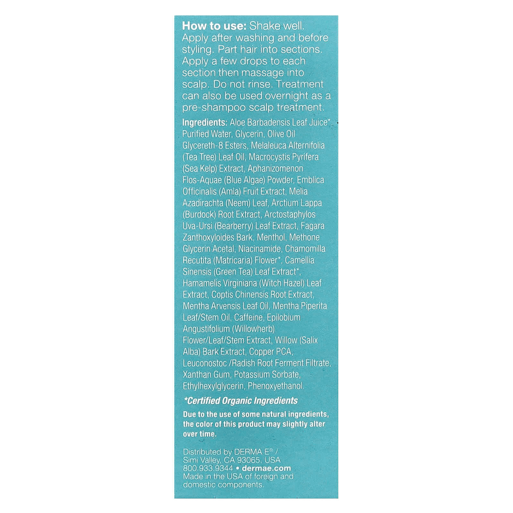 DERMA E, успокаивающее средство для кожи головы, 30 мл (1 жидк. унция)
