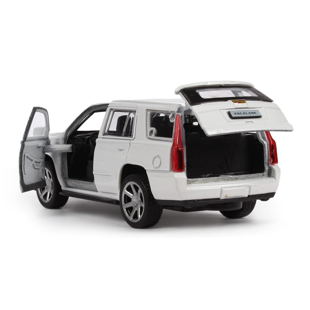 Модель ин. мет. "Cadillac Escalade" 12см, открыв. двери, белый в коробка ESCALADE-WT (Технопарк)