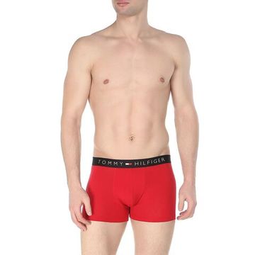 Мужские трусы боксеры красные с черной резинкой Tommy Hilfiger Red I