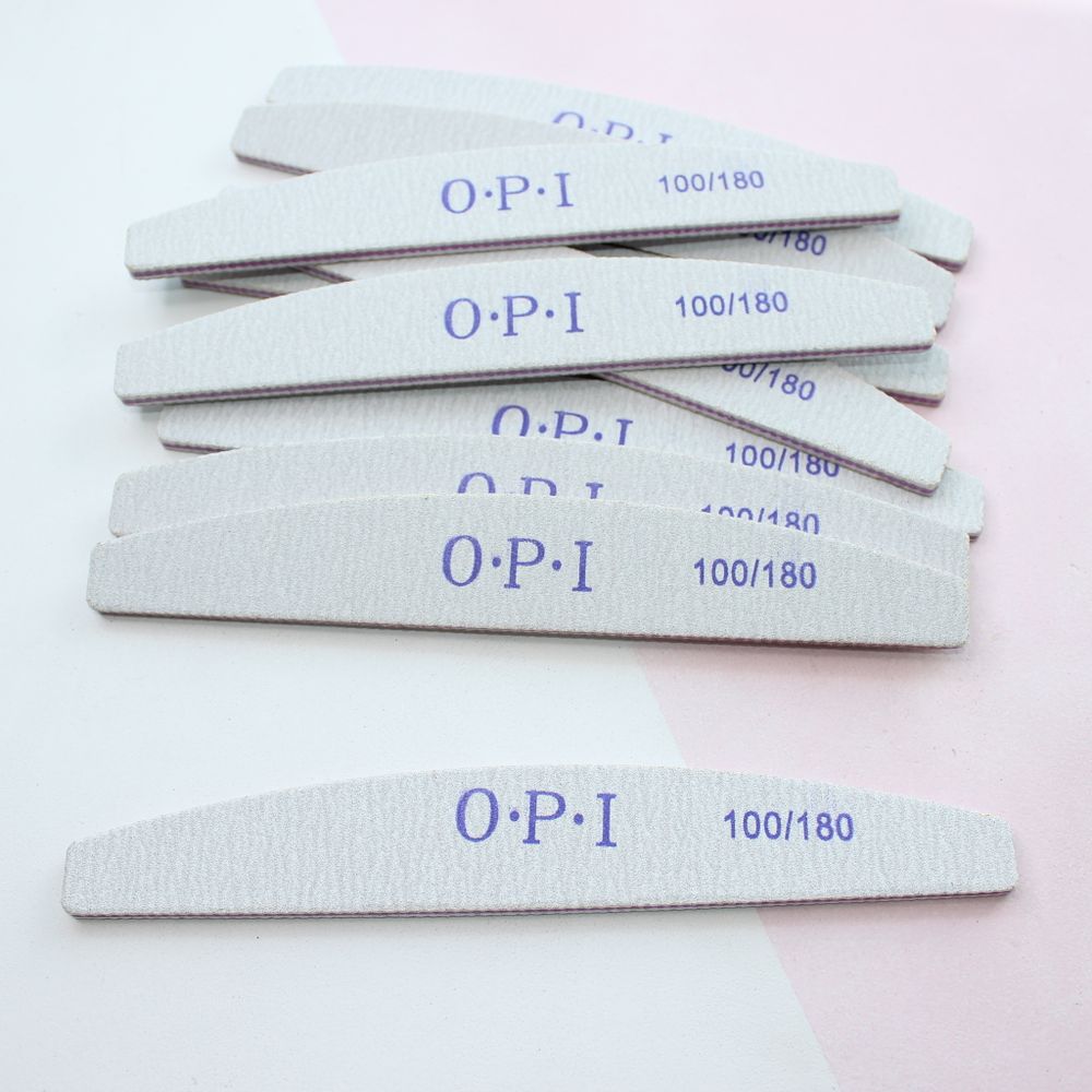 O.P.I. Пилки на вспененной основе 100/180 грит, 25 шт.