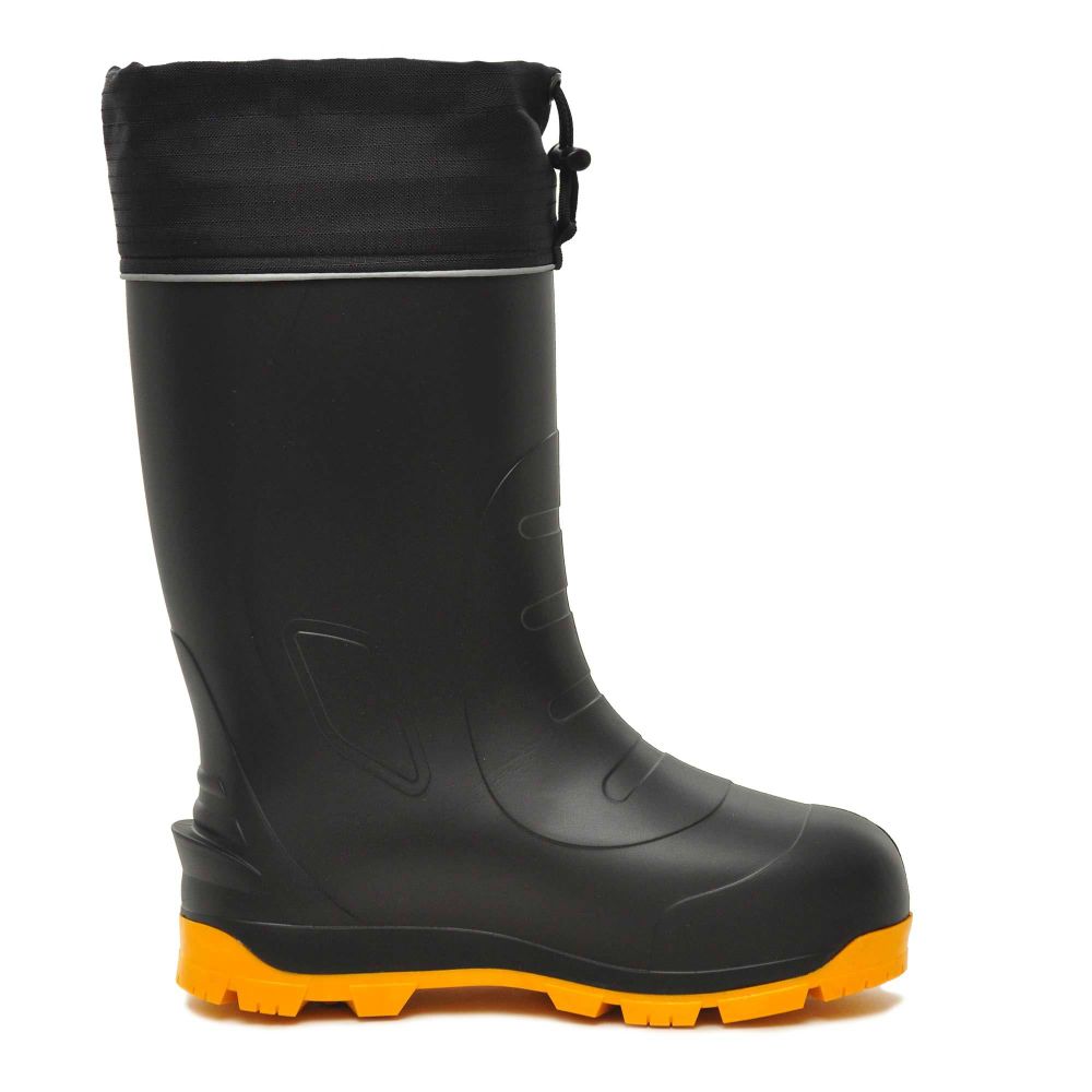 Сапоги с шипами Nordman Quaddro до -50С с защищенной подошвой ТЭП (черные с желтым)