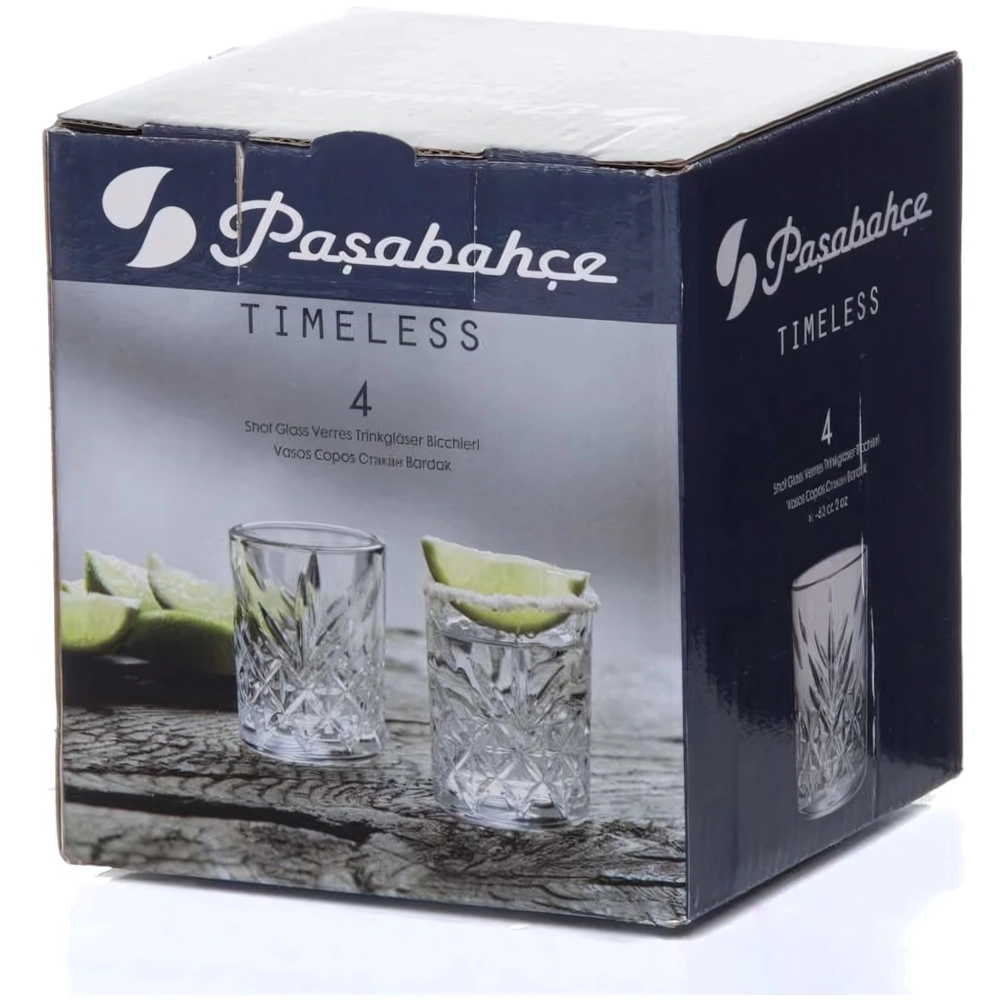 Набор стопок 4шт 62мл «Таймлесс» 52780B