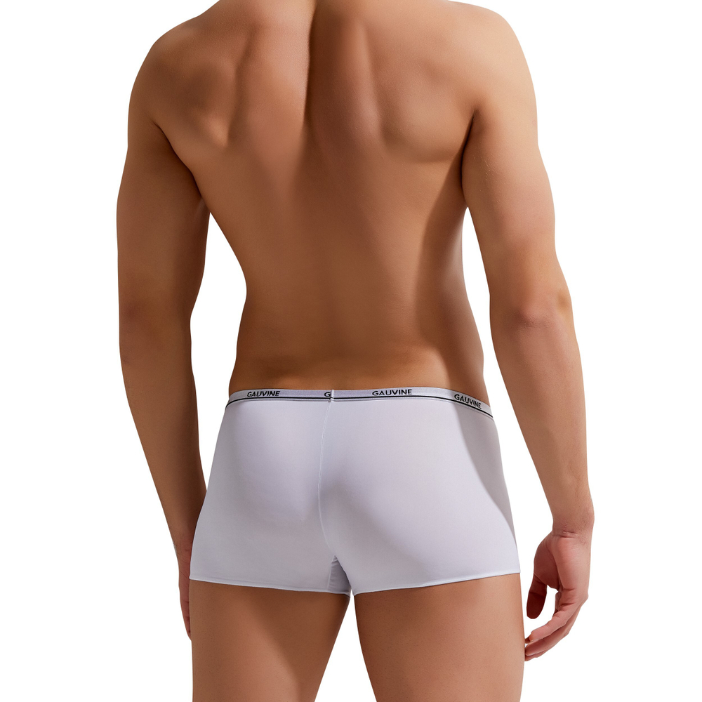 Мужские трусы боксеры белые GAUVINE 3018
