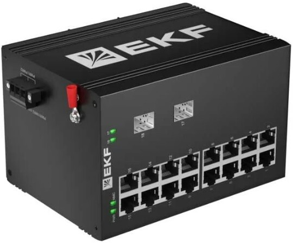 Коммутатор промышленный  EKF TSX-U-2GX/SFP-16GT