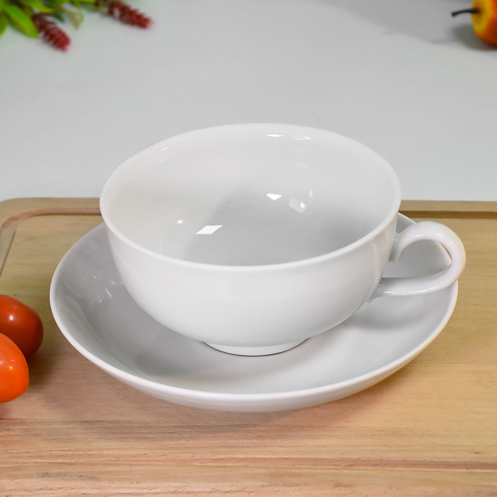 Чашка бульонная 400мл с блюдцем Без деколи
