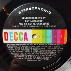 Винтажная виниловая пластинка LP Guy Lombardo And His Royal Canadians Golden Medleys (USA 1966)