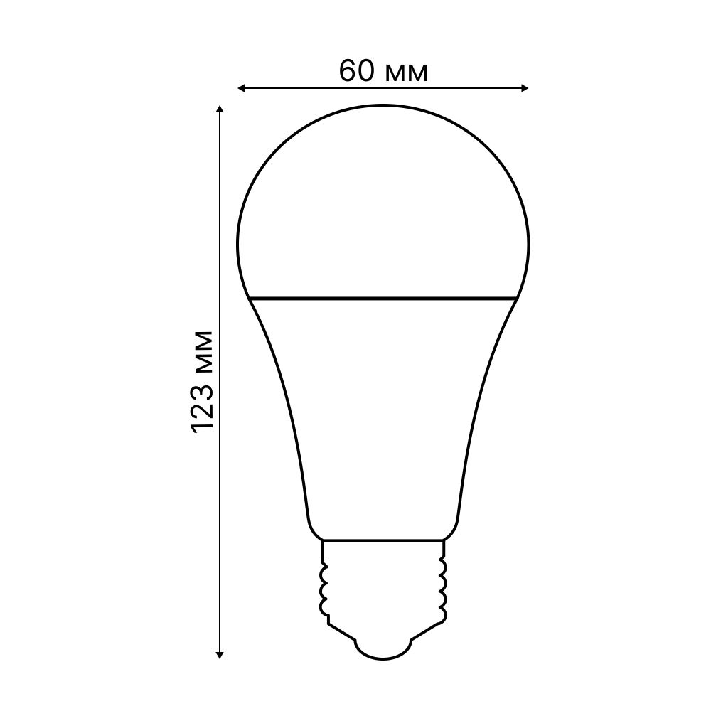 LED-A60-12W-RGBW-E27-230V-WF-FR PLS80WH Умная лампа светодиодная Wi-Fi+Bluetooth. диммируемая. Форма А. матовая. 2700-6500K+RGB. Голосовое управление+приложение UnielSmart. TM Uniel