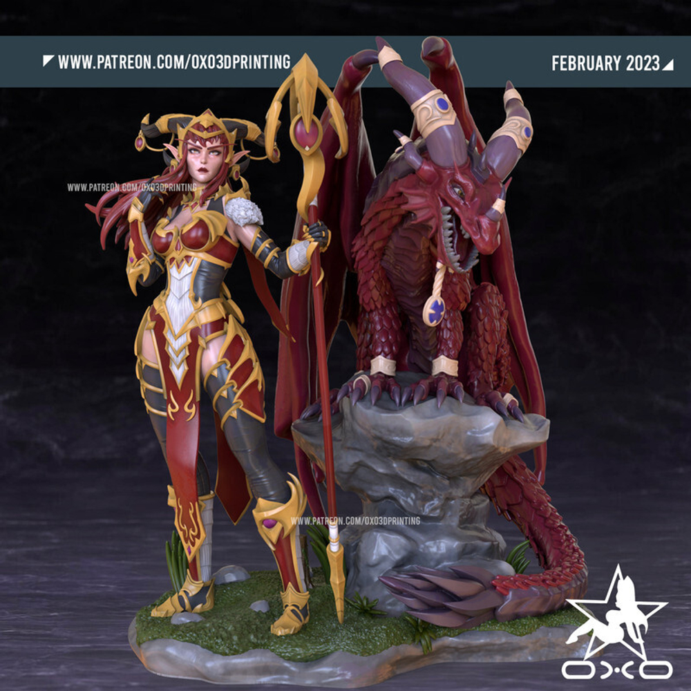 Алекстраза Alexstrasza world of warcraft wow Варкрафт Коллекционная Фигурка Аниме