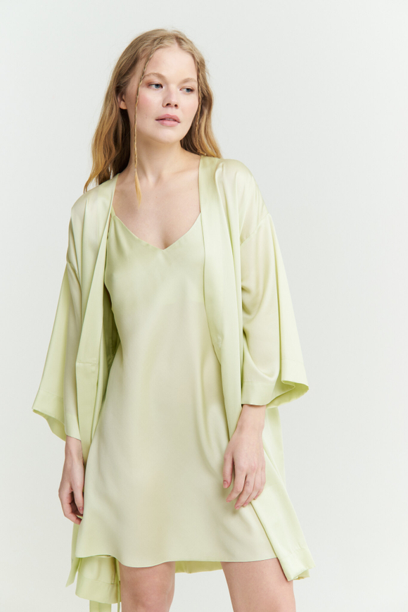 Сорочка из тенселя лайм