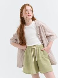 Юбка-шорты муслиновая "Шалфей" 7+