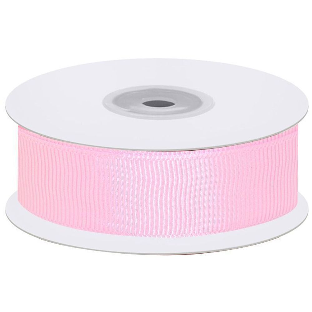 Лента репсовая (1,2 см*22,85 м) Розовый, 1 шт.