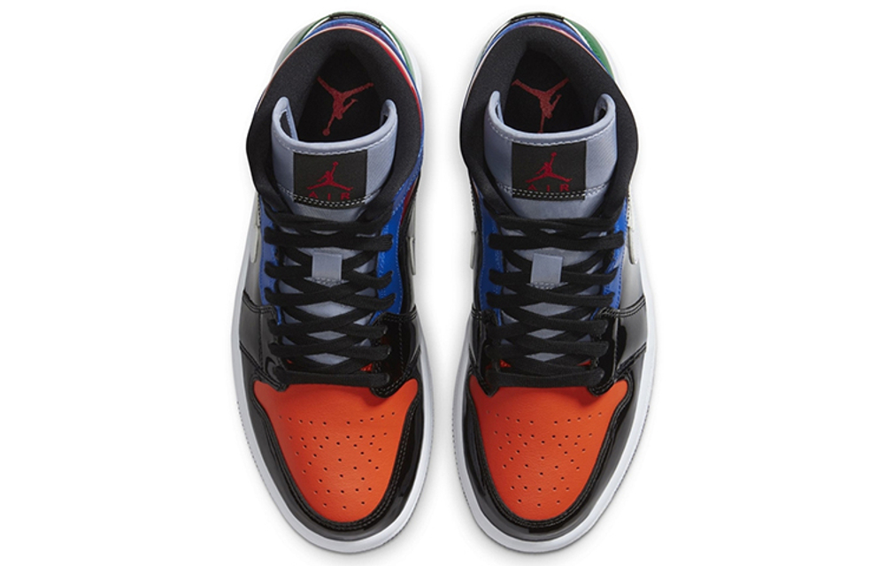 Кроссовки Jordan Air Jordan 1 Mid Se Patent Blend (Женская размерная сетка)