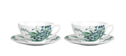 Wedgwood Набор из 2 чайных чашек Jasper Conran Chinoiserie White 250 мл с блюдцами