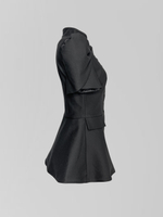 Пиджак Ifer Collection однотонный приталенный с коротким рукавом