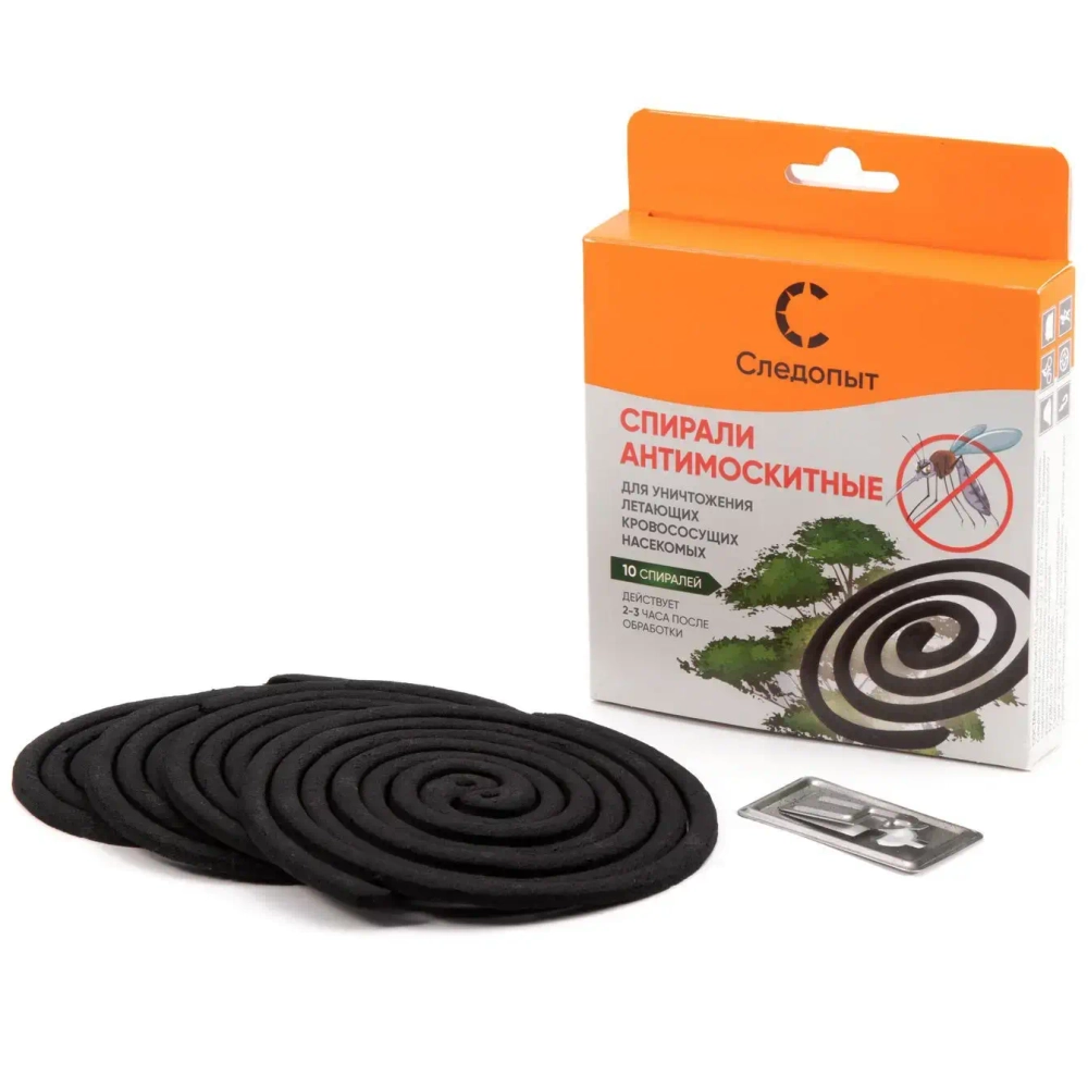 Спирали антимоскитные, с подвесом 10шт «Следопыт»
