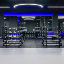 Набор прямых полиуретановых штанг LEVEL (шаг 5 кг, 5 шт) PROFI-FIT 35-55 кг