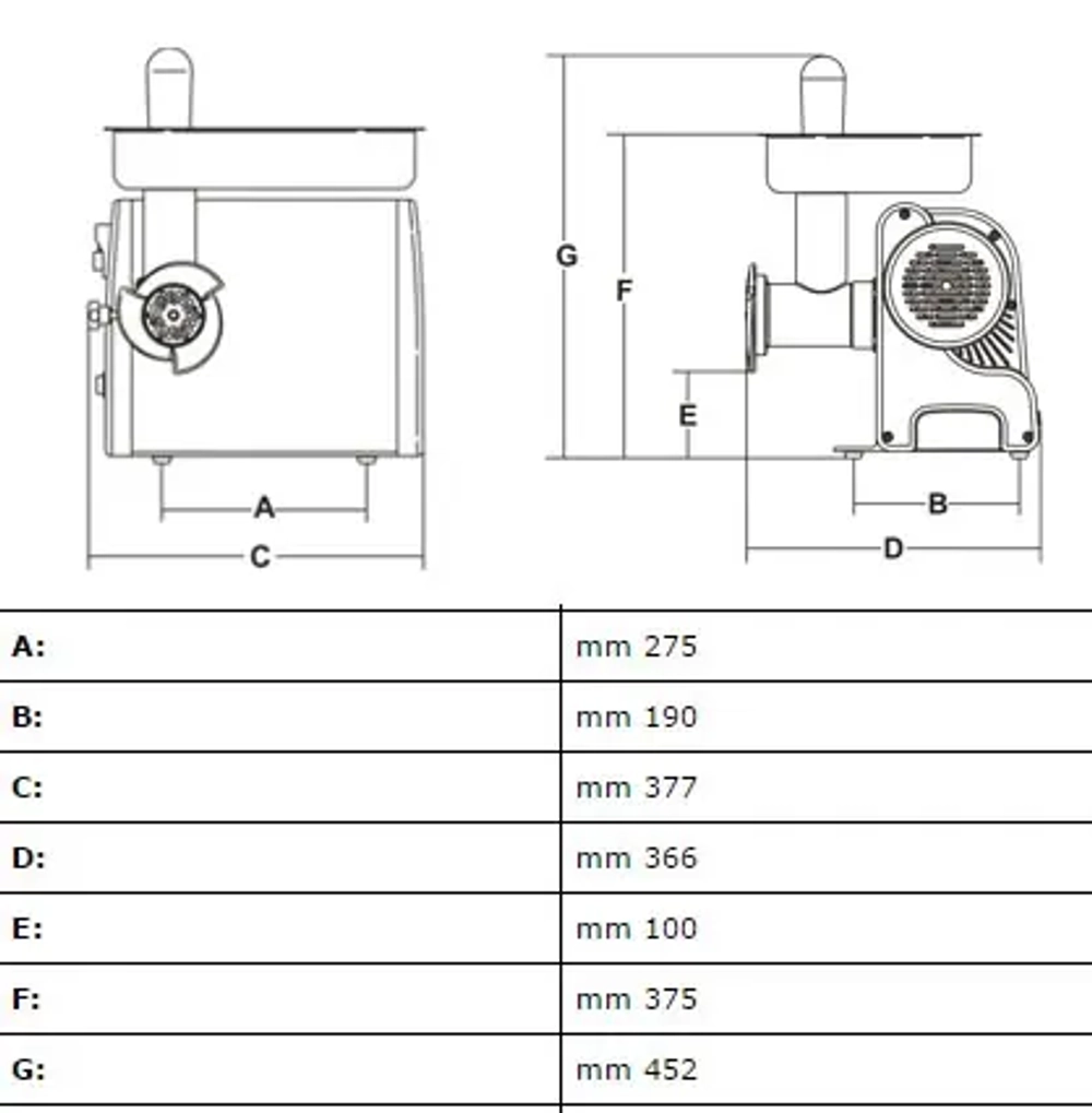 Мясорубка Sirman TC-12 Denver