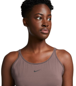 Женский топ теннисный Nike One Classic Dri-Fit Tank - smoke mauve/black