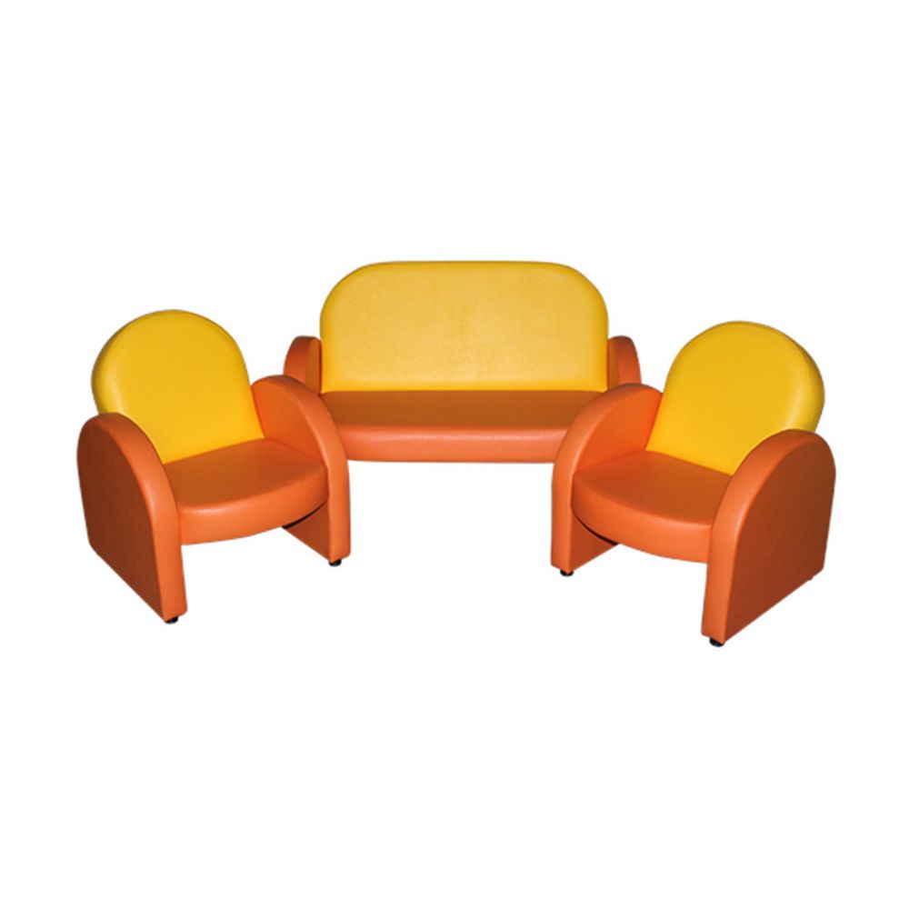 Комплект мягкой игровой мебели «Малыш» желто-оранжевый
